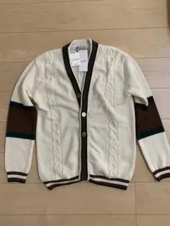 BEAMS HEART ケーブル編みカーディガン Mのサムネイル