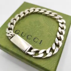 GUCCI グッチ カットアウトG 喜平チェーンブレスレットAg925 シルバー