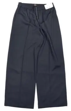 新品 UNIQLO ユニクロ C イージー ワイド パンツ + L ネイビー