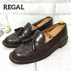 【リーガル】REGAL ウィングチップ タッセルローファー J647♡ブラウン