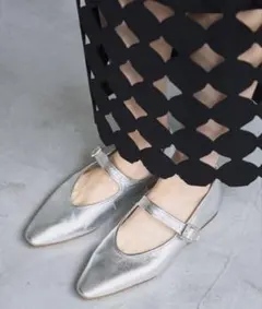 新品✨ルタロンGRISE ナイロンメッシュ GR メリージェーン ブラック