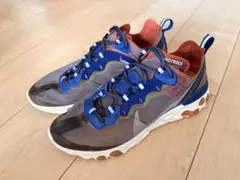 Nike React ランニングシューズ グレー/ブルー/オレンジ