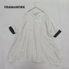 フレームワーク　プルオーバー　ブラウス　コットン　シルク　ゆったり　日本製のサムネイル