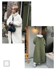 キルティング ボアリバーシブルコート 即購入OK 未使用品