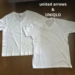 （美品）白Tシャツ　Ｖネック　2点のサムネイル