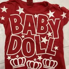 BABY DOLL 赤 Tシャツ 100
