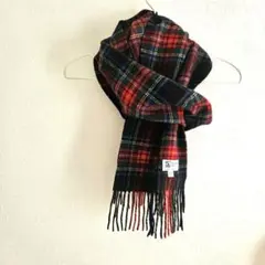 ジョンストンズ カシミヤ 100%マフラー チェック