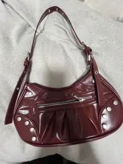 ZARA ワインレッド ショルダーバッグ