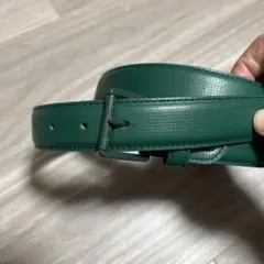 グリーンレザーベルト　ラコステ