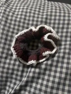 ニットシュシュ ハンドメイド