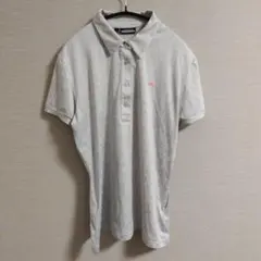 ジェイリンドバーグ 速乾吸水 豹柄 ゴルフウェアポロシャツ グレー系 L