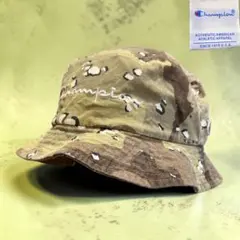Rare Vintage"Champion" チョコチップ迷彩柄 バケットハットのサムネイル