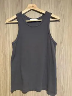 RETOUCH Tank Top white×charcoal Sサイズのサムネイル