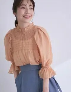 VIS 高橋愛コラボ　シアーブラウス トップスのサムネイル
