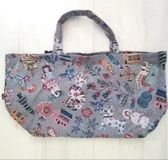 アートキャット MUCHA CAT（ブルー） グラニーバッグ ハンドメイド