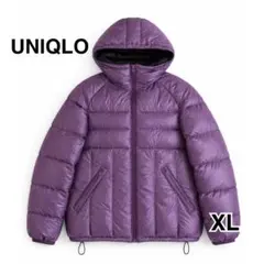 UNIQLO ユニクロ　パープル プレミアムダウンジャケット XL