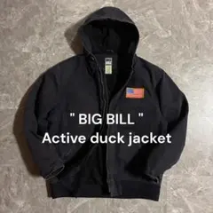 00s BIG BILL ダック地 アクティブジャケットUSAワッペン L 古着