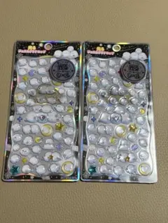 【正規品】光るジェルプチドロップシール　プチドロステッカー　シマエナガ　蓄光2枚