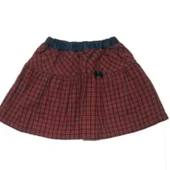 ファミリアチェックスカート 120