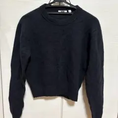 UNIQLO U ブラック クルーネックセーター M