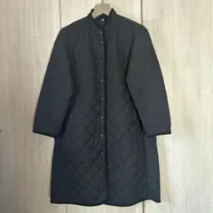 無印良品　洗える中わたキルティングコート 婦人Mブラック