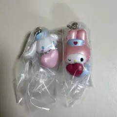 サンリオキャラクターズ　ナーススイングマスコット マイメロディ　シナモロール