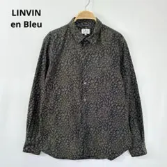 LINVIN ランバンオンブルー ヒョウ柄 総柄 長袖 シャツ S26のサムネイル