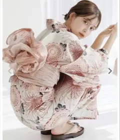 Dita 繚乱桜花 浴衣　セット(ゆかた・下駄・腰ひも) Dita 繚乱桜花 浴衣 セット(ゆかた・腰ひも) - メルカリ