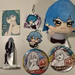 サカモトデイズ　赤尾リオン　缶バッチ　ぬいぐるみ　ステッカー　アクスタ　カード