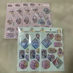 Disneyプリンセス&オイスター　ウォーターシール　7セット