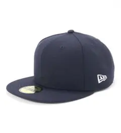 「週末セール！」 新品NEW ERA 59fifty 無地 ベーシック　ネイビー