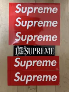 Supreme ロゴステッカー ステッカー 6枚セット ノベルティ