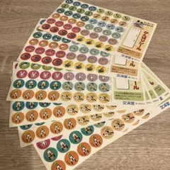 大量　ディズニーキャラクター 丸型シールセット