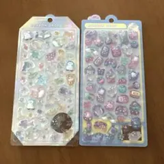 ボンボンドロップシール　海の生き物 & 小物 雑貨 2枚セット クーリア