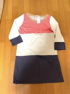 avv 切り替え七分袖ワンピース L 新品タグ付き
