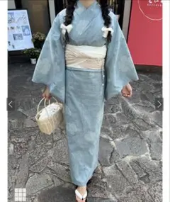 浴衣2点セット モダンフラワー柄