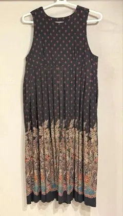 ビンテージ ローラアシュレイ ジャンパースカート ロングワンピース 大きいサイズ