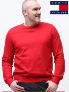 TOMMY HILFIGER 赤 セーター L 赤ニット