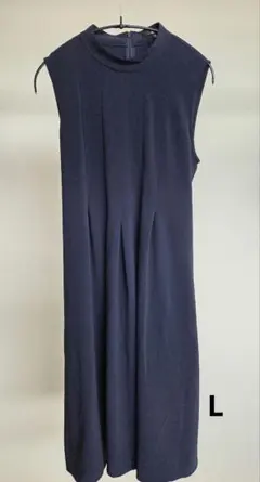 UNIQLO ネイビー ノースリーブワンピース L