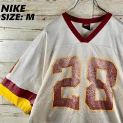 ✨NIKE Team✨ゲームシャツ 半袖 白 ボルドー 黄色 28 GREEN