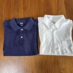 ユニクロ　ポロシャツ　2枚セット　エアリズム　メンズ