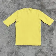 【clear】美品　クリア　サマーニット　韓国風　黄色　F