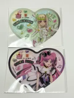 キュアズキューン キュアキッス 2枚セット プリキュア コースター かっぱ寿司