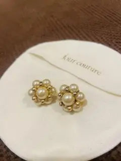 【美品】ジュールクチュール パール イヤリング