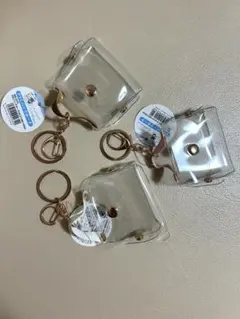 PVCバックポーチ　ホワイト　ピンク　ブラウン　全3種セット　セリア　②のサムネイル