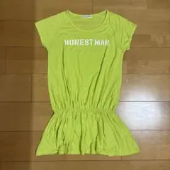 JURIANOJURRIE ロゴプリント 半袖Tシャツ ライムグリーン