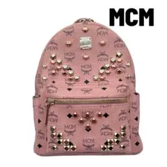 MCM エムシーエム リュック バッグ パウダーピンク スモール レディースのサムネイル