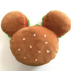 ディズニーリゾート ミッキー　ハンバーガー型クッション