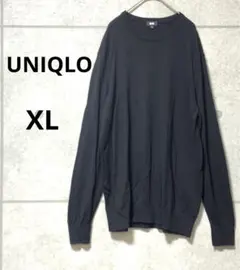 ☆ユニクロ☆プレミアムラムクルーネックセーター　リブニット　大きいサイズ　XL