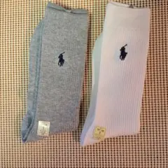 Polo Ralph Lauren リブ編みソックス 2足セット